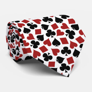 Poker som leker kortkostymmönster slips