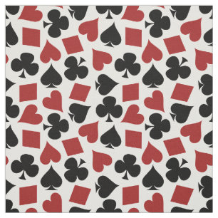 Poker som leker kortkostymmönster tyg