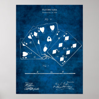 Poker-spel Spelkort Art.nr 5 Poster
