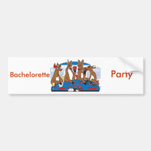 Poker Spelar Bachelorette-partiet Bildekal