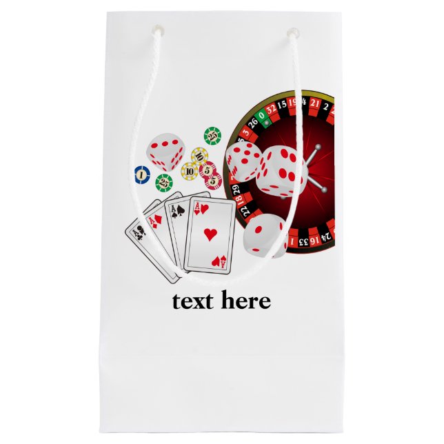 Poker-spelkort, kasino, party Gift Bag (Framsidan)