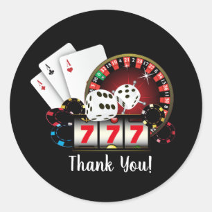 Poker-spelkort, kasino, tack vare klistermärken