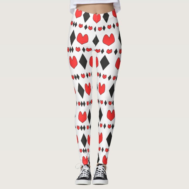 Poker-spelkort Leggings (Framsida)