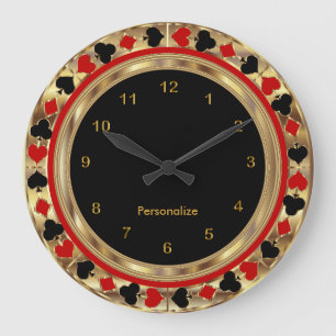 Poker-spelkort Stor Klocka