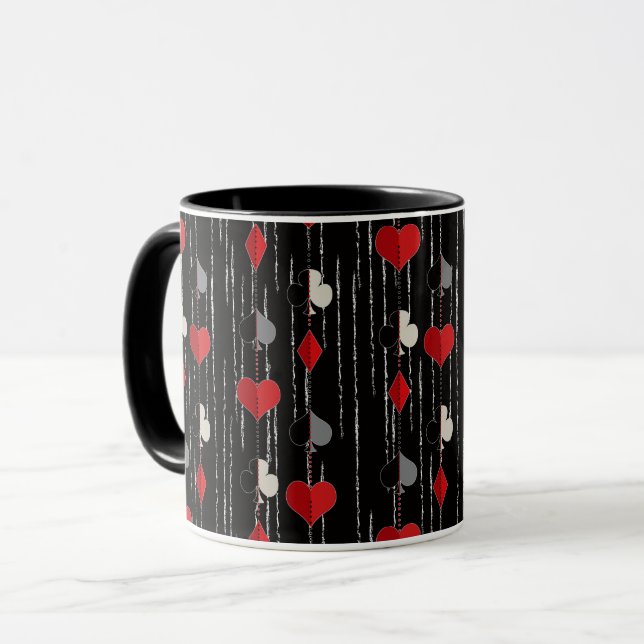 Poker spelkort symboler. mugg (Framsida vänster)