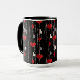 Poker spelkort symboler. mugg