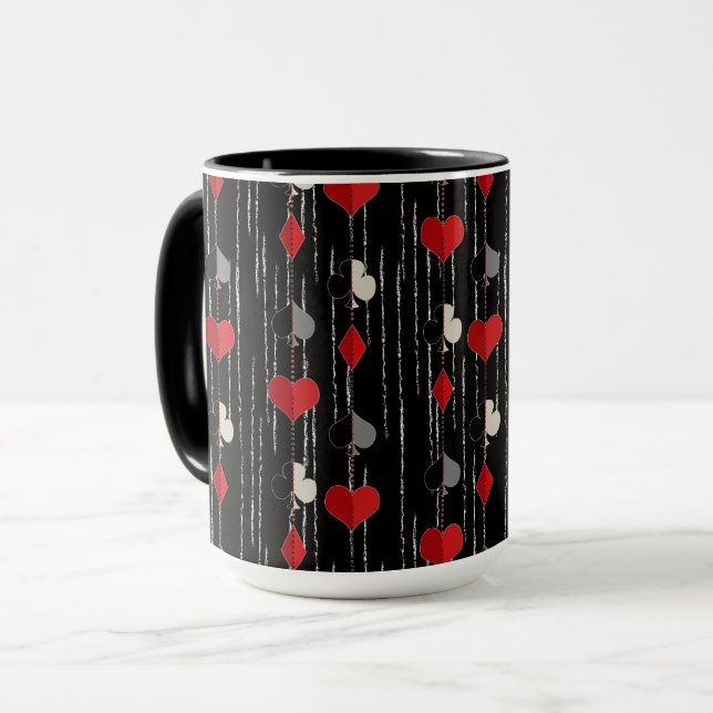 Poker spelkort symboler. mugg (Framsida vänster)
