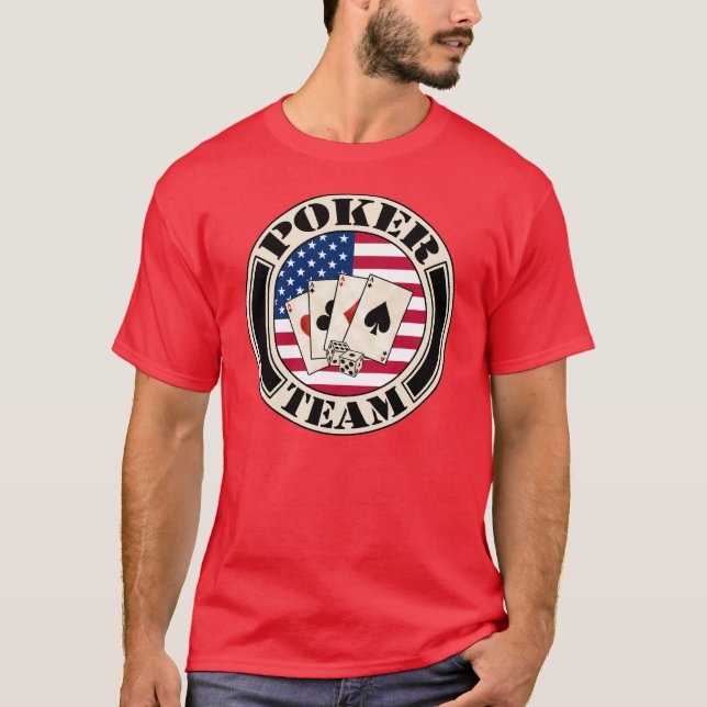 poker team t shirt (Framsida)