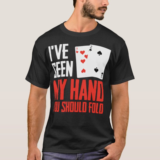 Poker Texas Holdem T Shirt (Framsida)