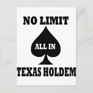 Poker - Texas Holdem Vykort