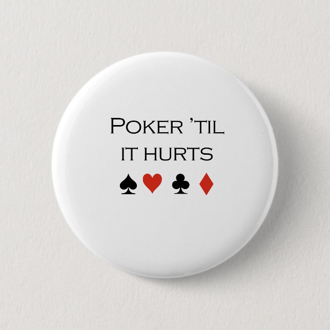 Poker, til den ontr T-tröja Knapp (Framsida)