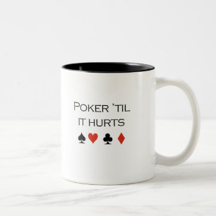 Poker, til den ontr T-tröja Två-Tonad Mugg