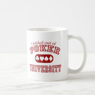 Poker University Roligt Kortspel Spelare Kaffemugg