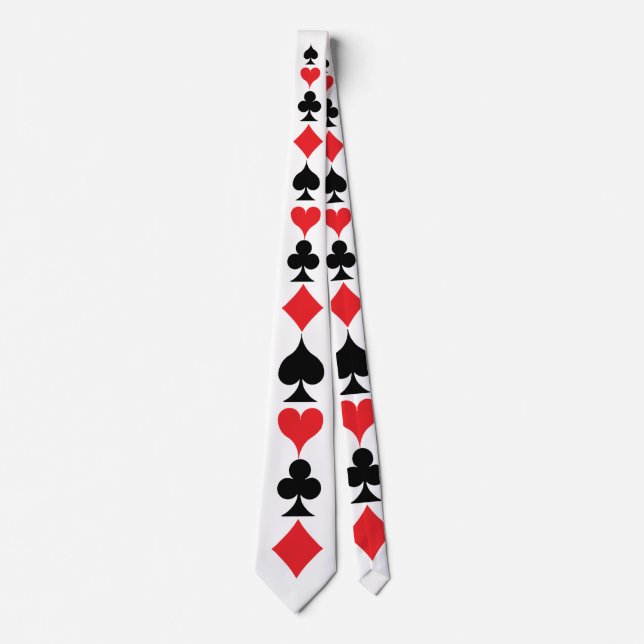 Poker-uppspelningskort Kostym Novelty Party Neck T Slips (Framsida)