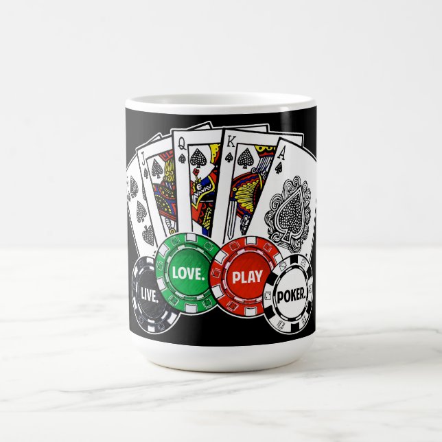Poker v1 kaffemugg (Center)