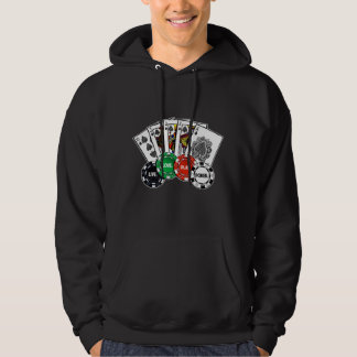 Poker v1 sweatshirt med luva