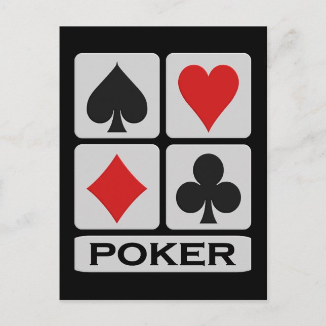 Poker-vykort Vykort (Framsida)