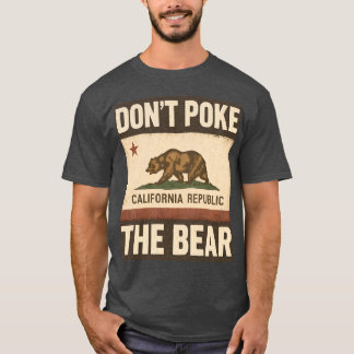 Pokera inte Bear California Republic Design T Shirt