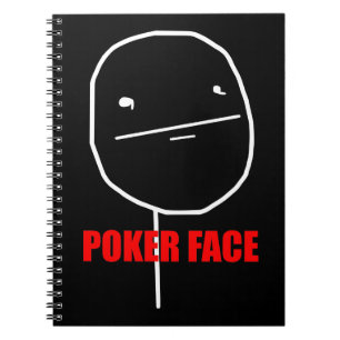 Pokeransikte Meme Anteckningsbok Med Spiral