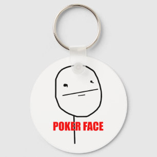 Pokeransikte Meme Nyckelring