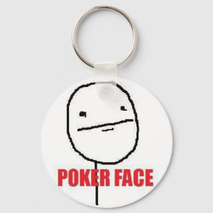 Pokeransikte Meme Nyckelring
