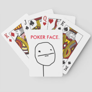 Pokeransikte Meme som leker kort Casinokort