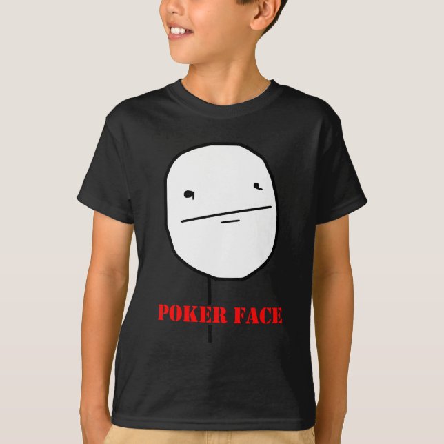 Pokeransikte - meme tee shirt (Framsida)