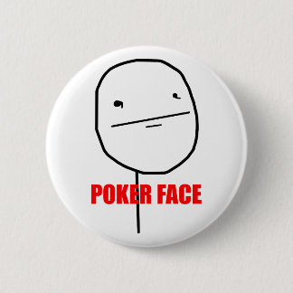 Pokeransikte - Pinback knäppas Knapp