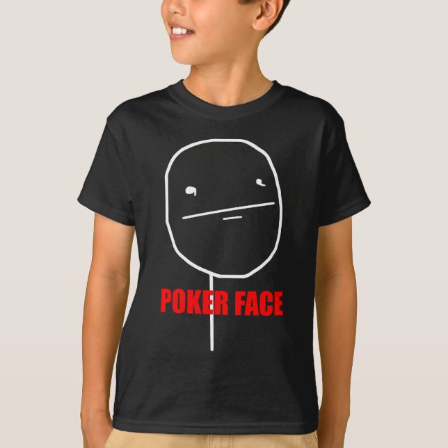pokeransikte t shirt (Framsida)
