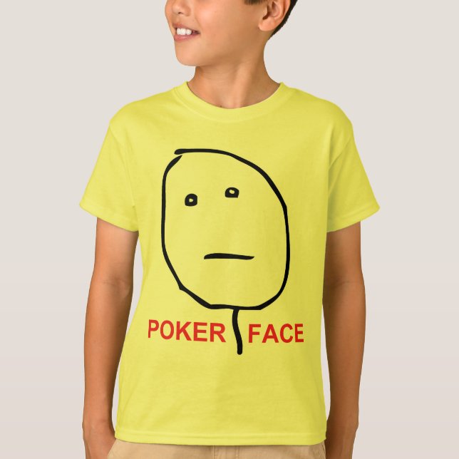 Pokeransikte (text) t-shirt (Framsida)