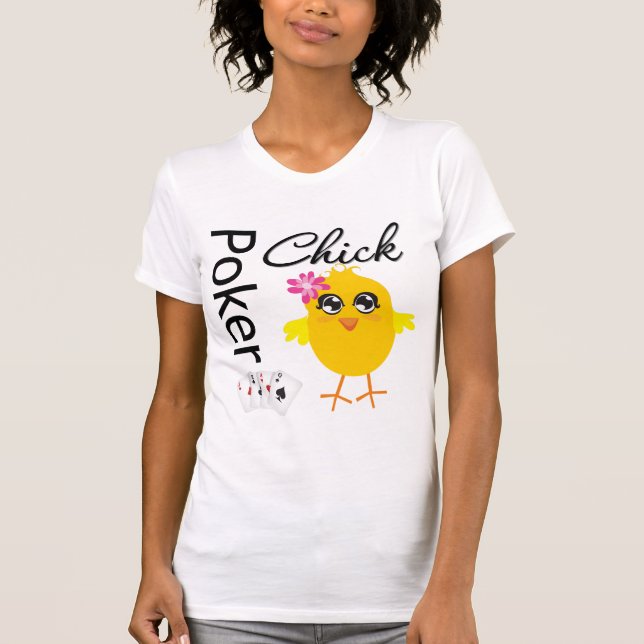 Pokerchick Tee Shirt (Framsida)