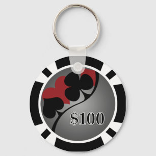 Pokerchip Keychain Nyckelring