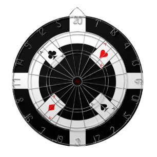 Pokerchip - svart darttavla