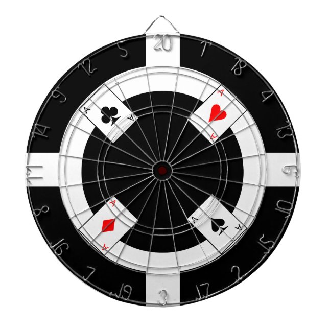 Pokerchip - svart darttavla (Framsidan)