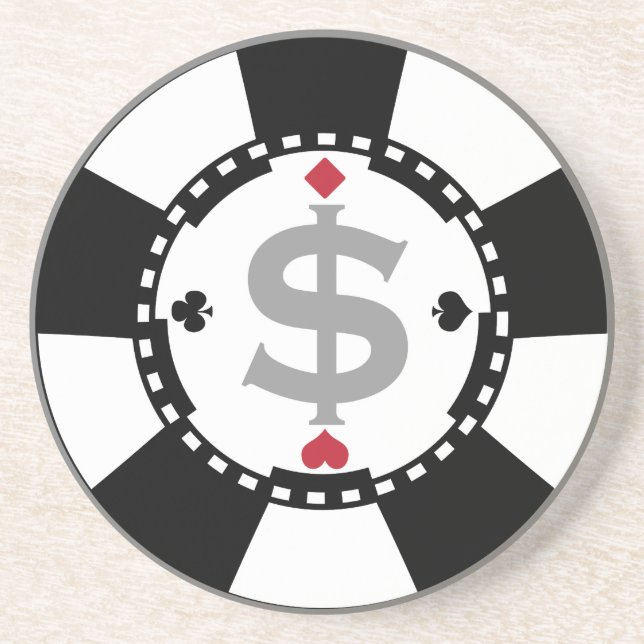 Pokerchipkustfartyg Underlägg (Framsidan)