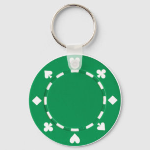 pokerchipnyckelring nyckelring