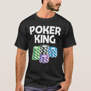 Pokerdesigns för män Pappa Casino Kortspel Spelare T Shirt