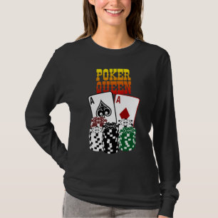 Pokerdrottning - två ess och chiper tröja