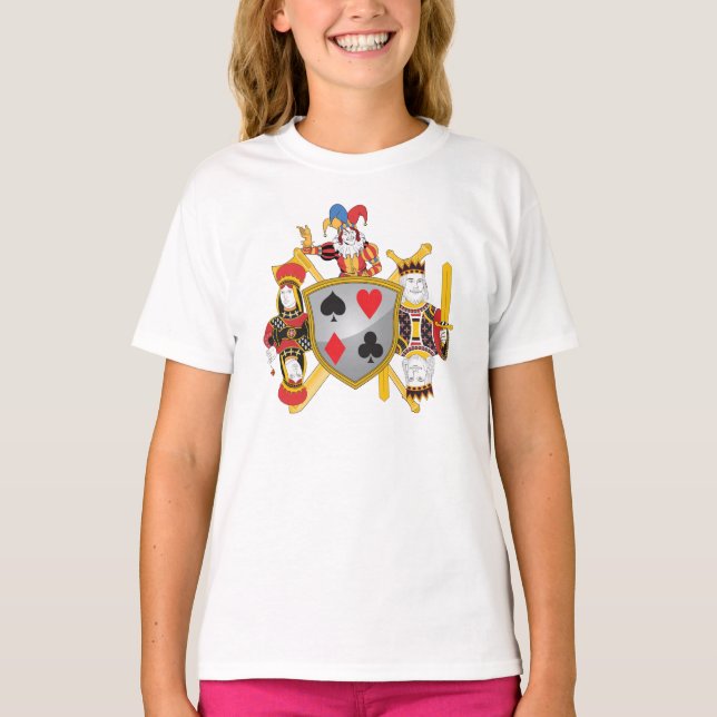 Pokerfamiljvapensköld T Shirt (Framsida)