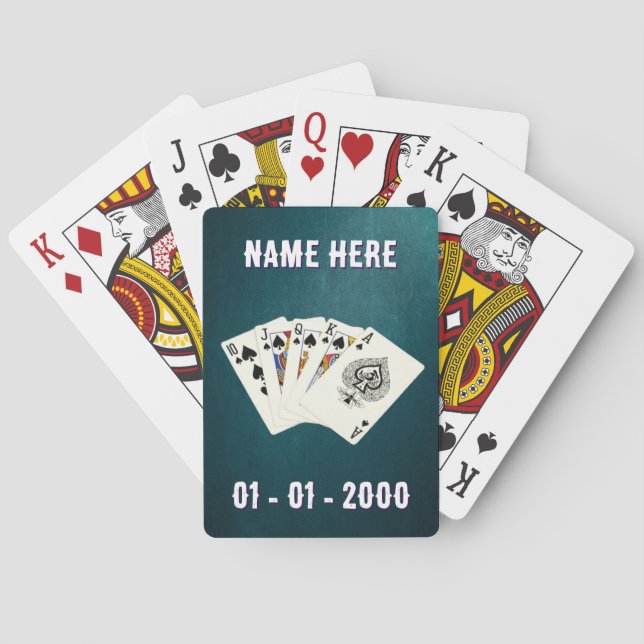 Pokergivar Födelsedag Kortlek (Baksidan)
