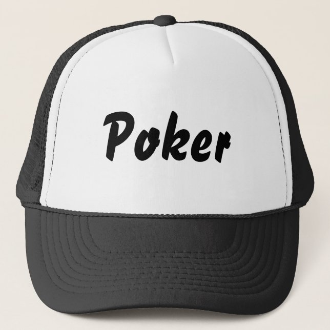 Pokerhatt Truckerkeps (Framsida)