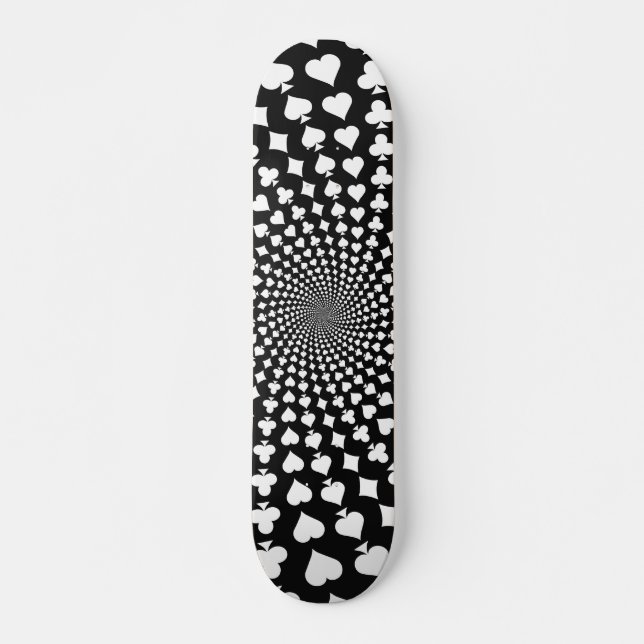 Pokerkort Kostym Spiral: Skateboard (Framsida)
