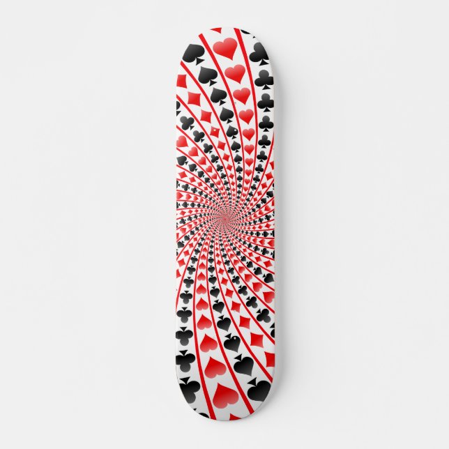 Pokerkort Kostym Spiral: Skateboard Bräda 19,5 Cm (Framsida)