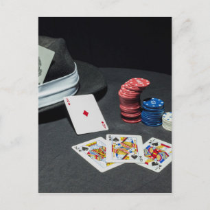 Pokerkortgangster Vykort