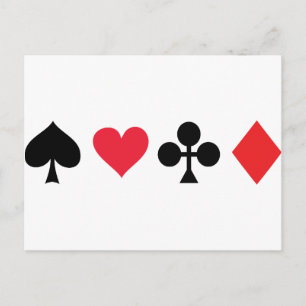 pokerkortsspel vykort
