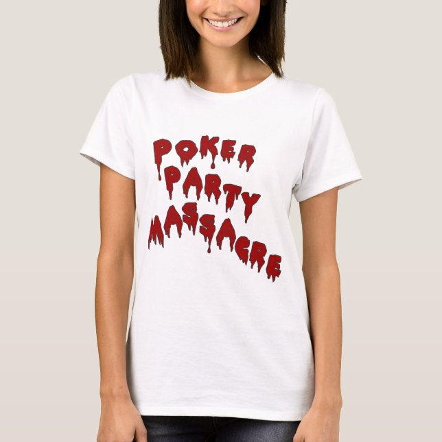 Pokerparty T-shirt (Framsida)