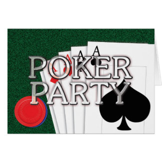 Pokerpartykort Hälsningskort