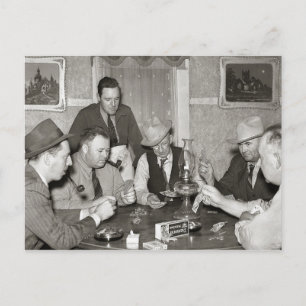 Pokerspel, 1939 vykort