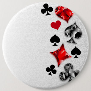Pokerspelare Spelare Spelkort Färger Las Vegas Knapp