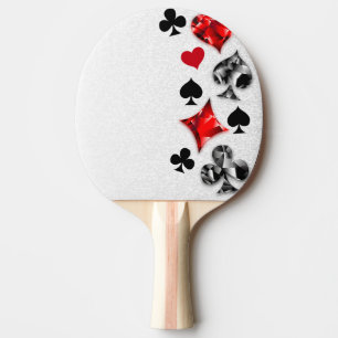 Pokerspelare Spelare Spelkort Färger Las Vegas Pingisracket